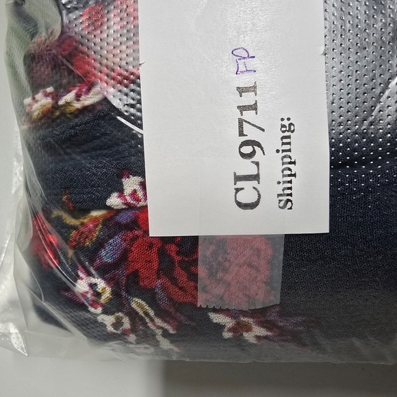 Free People Top Small Blue Flower Swing Tunic Keyhole Oversized Boho Beach Dress - Picture 14 of 14